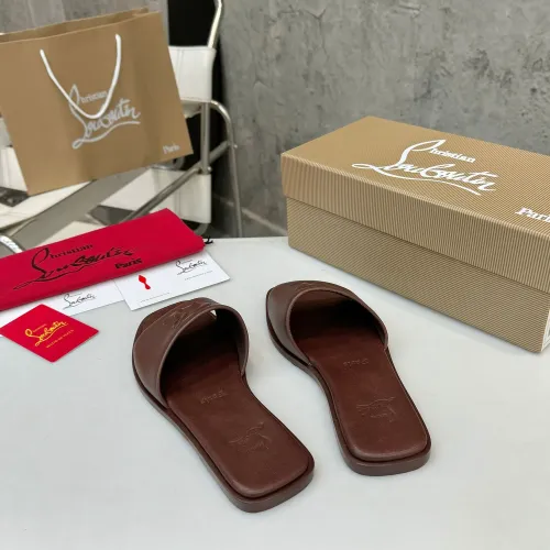 Replica Christian Louboutin CL Slippers For Women #1432221 $92.00 USD for Wholesale