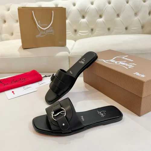 Replica Christian Louboutin CL Slippers For Women #1432224 $96.00 USD for Wholesale