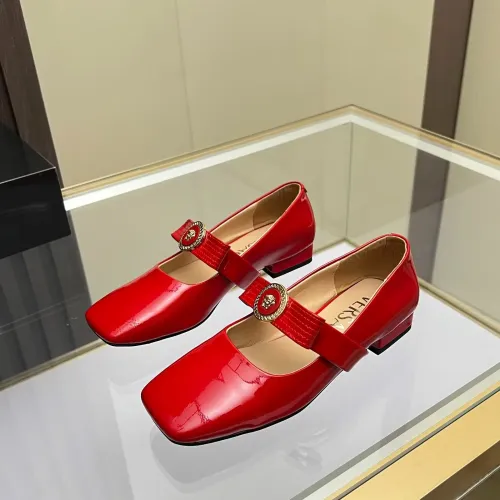 Versace Flat Shoes For Women #1432232 $82.00 USD, Wholesale Replica Versace Flat Shoes