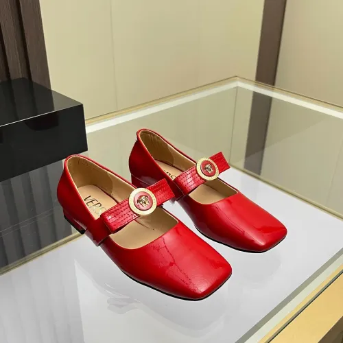 Replica Versace Flat Shoes For Women #1432232 $82.00 USD for Wholesale