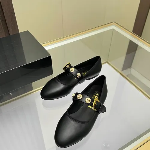 Versace Flat Shoes For Women #1432237 $82.00 USD, Wholesale Replica Versace Flat Shoes