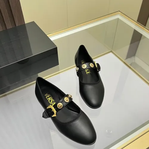 Replica Versace Flat Shoes For Women #1432237 $82.00 USD for Wholesale