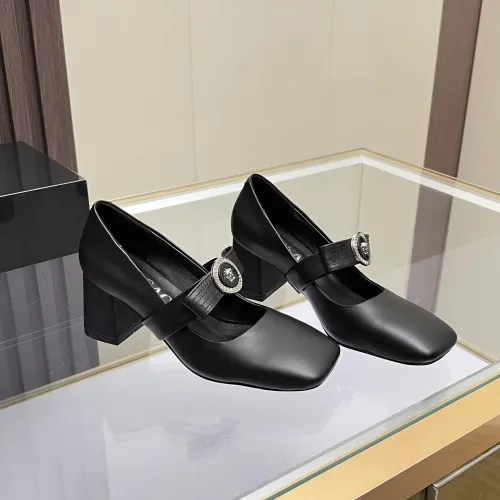 Versace High-Heeled Shoes For Women #1432238 $82.00 USD, Wholesale Replica Versace High-Heeled Shoes