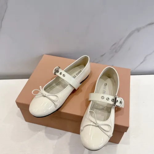 Replica MIU MIU Flat Shoes For Women #1432289 $96.00 USD for Wholesale