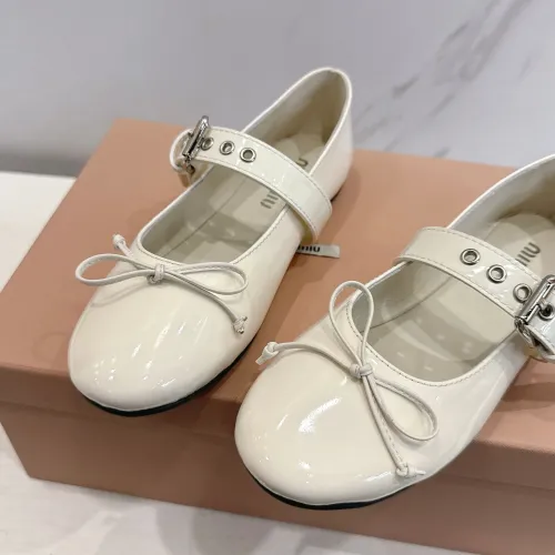 Replica MIU MIU Flat Shoes For Women #1432289 $96.00 USD for Wholesale