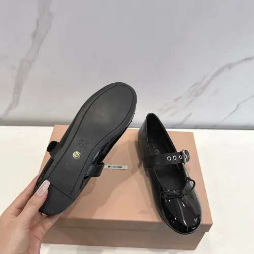 Replica MIU MIU Flat Shoes For Women #1432290 $96.00 USD for Wholesale