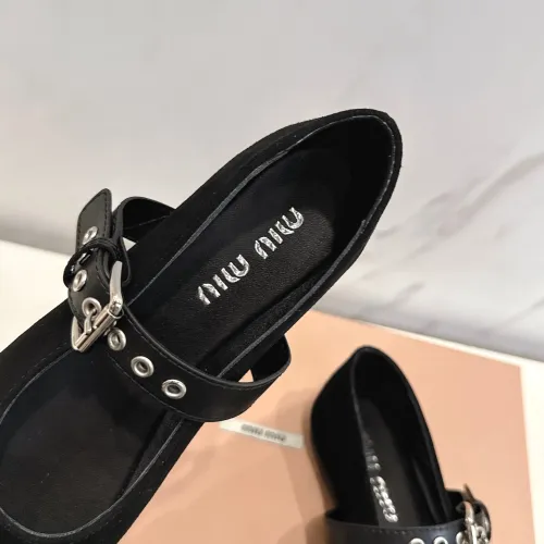 Replica MIU MIU Flat Shoes For Women #1432292 $96.00 USD for Wholesale