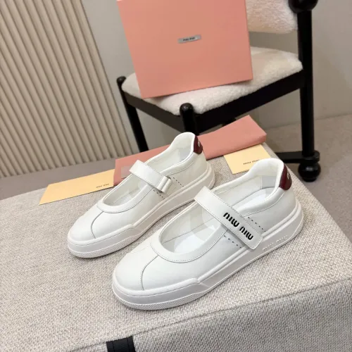 MIU MIU Casual Shoes For Women #1432293 $98.00 USD, Wholesale Replica MIU MIU Casual Shoes