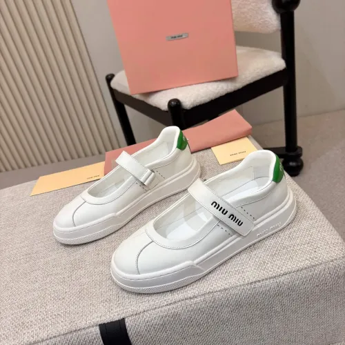 MIU MIU Casual Shoes For Women #1432295 $98.00 USD, Wholesale Replica MIU MIU Casual Shoes