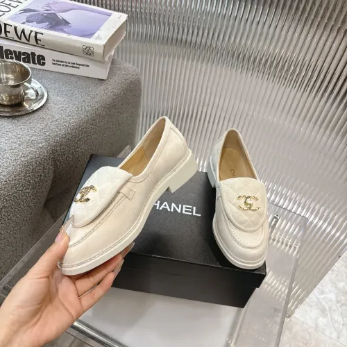 Replica Chanel Leather Shoes For Women #1432494 $92.00 USD for Wholesale