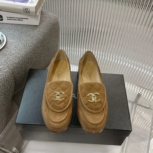 Replica Chanel Leather Shoes For Women #1432495 $92.00 USD for Wholesale