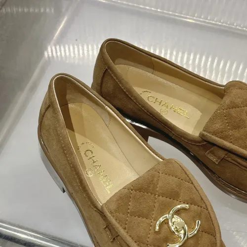 Replica Chanel Leather Shoes For Women #1432495 $92.00 USD for Wholesale