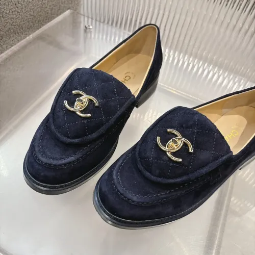 Replica Chanel Leather Shoes For Women #1432496 $92.00 USD for Wholesale