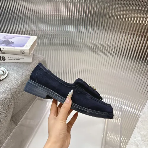 Replica Chanel Leather Shoes For Women #1432496 $92.00 USD for Wholesale