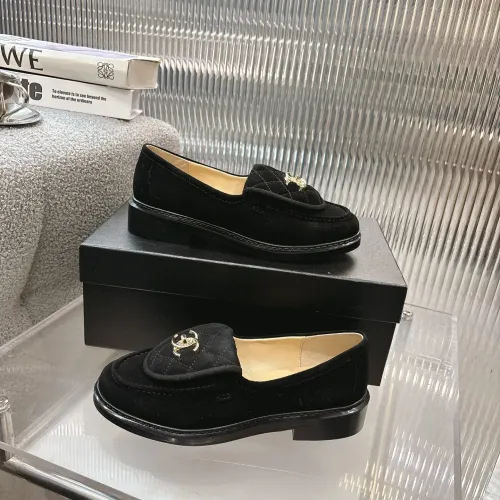 Chanel Leather Shoes For Women #1432497 $92.00 USD, Wholesale Replica Chanel Leather Shoes