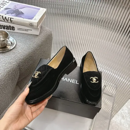 Replica Chanel Leather Shoes For Women #1432497 $92.00 USD for Wholesale