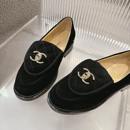 Replica Chanel Leather Shoes For Women #1432497 $92.00 USD for Wholesale