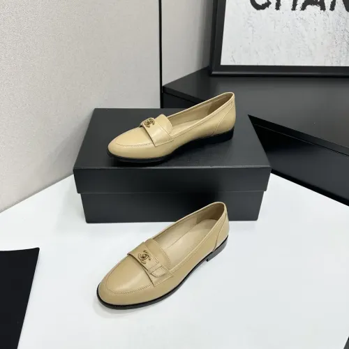 Chanel Leather Shoes For Women #1432498 $112.00 USD, Wholesale Replica Chanel Leather Shoes