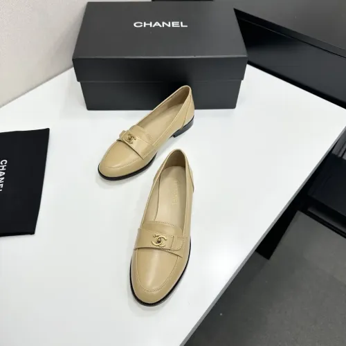 Replica Chanel Leather Shoes For Women #1432498 $112.00 USD for Wholesale