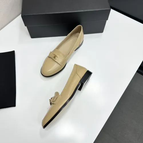 Replica Chanel Leather Shoes For Women #1432498 $112.00 USD for Wholesale