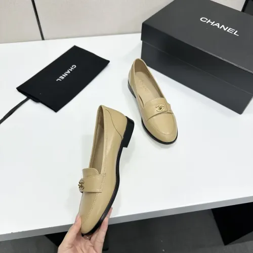 Replica Chanel Leather Shoes For Women #1432498 $112.00 USD for Wholesale