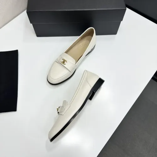 Replica Chanel Leather Shoes For Women #1432499 $112.00 USD for Wholesale
