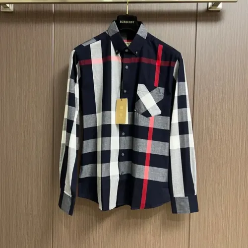 Burberry Shirts Long Sleeved For Men #1432618 $60.00 USD, Wholesale Replica Burberry Shirts