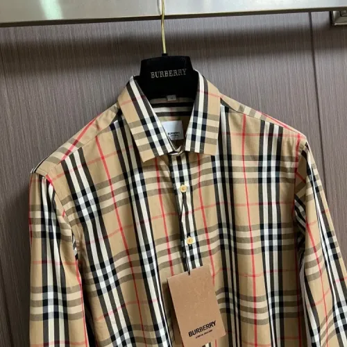 Replica Burberry Shirts Long Sleeved For Men #1432624 $64.00 USD for Wholesale