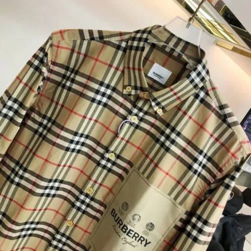 Replica Burberry Shirts Long Sleeved For Men #1432636 $64.00 USD for Wholesale