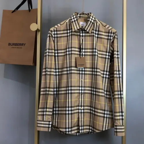 Burberry Shirts Long Sleeved For Men #1432645 $72.00 USD, Wholesale Replica Burberry Shirts