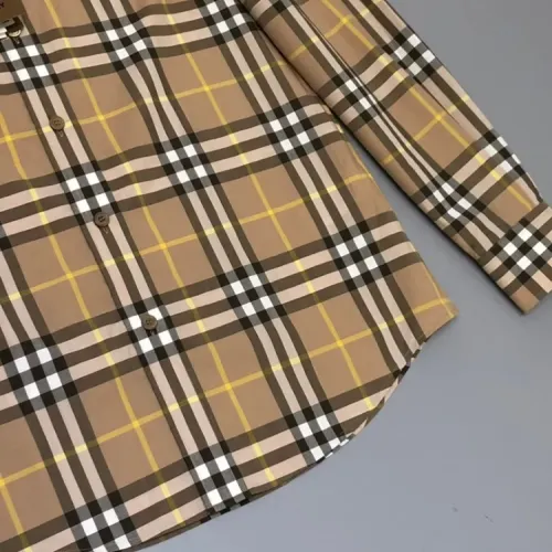 Replica Burberry Shirts Long Sleeved For Men #1432645 $72.00 USD for Wholesale