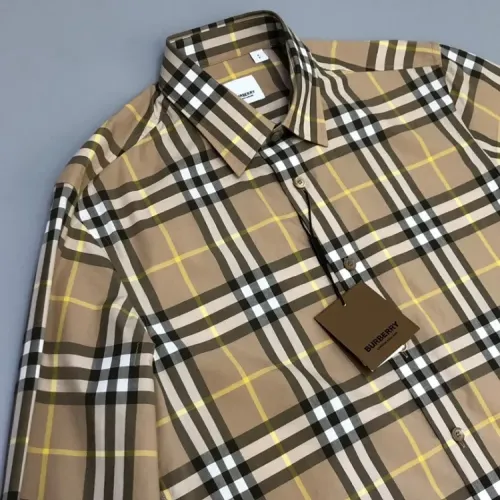 Replica Burberry Shirts Long Sleeved For Men #1432645 $72.00 USD for Wholesale