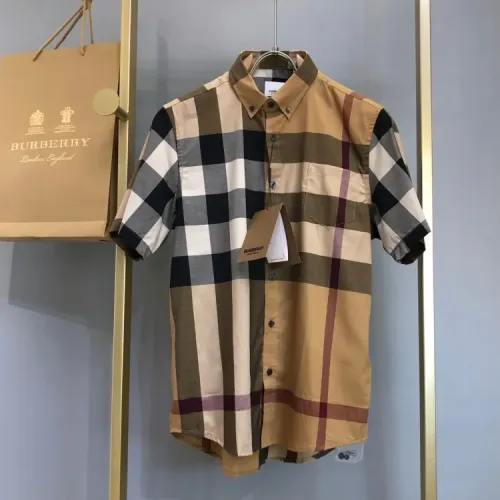 Burberry Shirts Short Sleeved For Men #1432662 $56.00 USD, Wholesale Replica Burberry Shirts