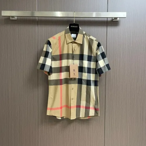 Burberry Shirts Short Sleeved For Men #1432664 $56.00 USD, Wholesale Replica Burberry Shirts