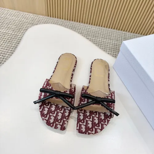 Replica Christian Dior Slippers For Women #1432665 $82.00 USD for Wholesale
