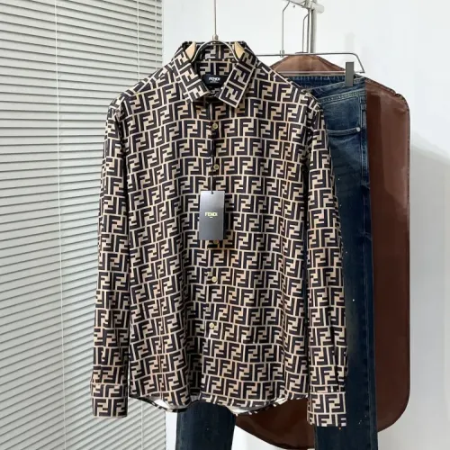Fendi Shirts Long Sleeved For Men #1432675 $60.00 USD, Wholesale Replica Fendi Shirts