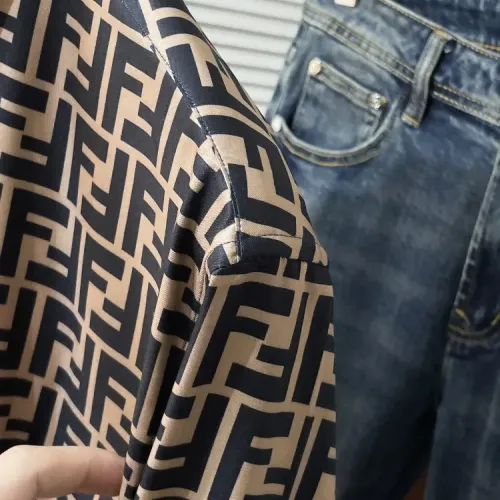 Replica Fendi Shirts Long Sleeved For Men #1432675 $60.00 USD for Wholesale