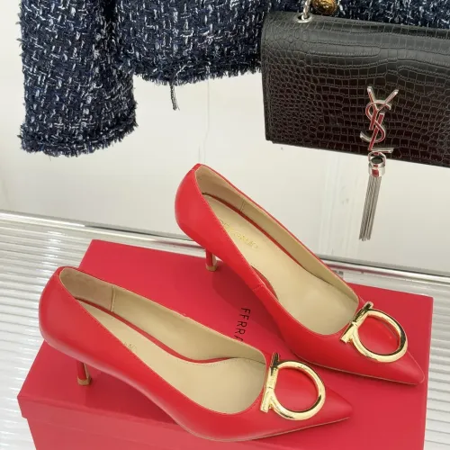 Replica Salvatore Ferragamo High-Heeled Shoes For Women #1432736 $108.00 USD for Wholesale