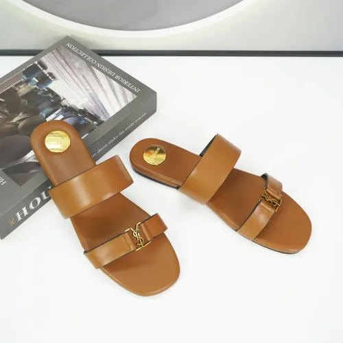 Replica Yves Saint Laurent YSL Slippers For Women #1432761 $88.00 USD for Wholesale