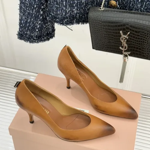 Replica MIU MIU High-Heeled Shoes For Women #1432833 $112.00 USD for Wholesale