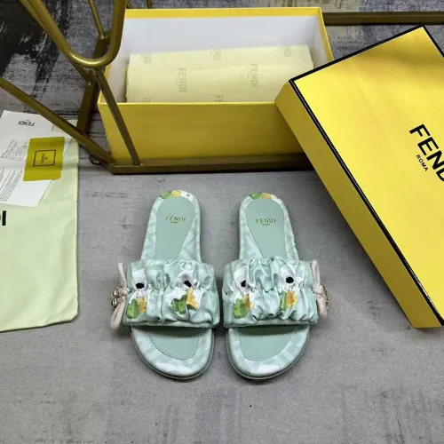 Replica Fendi Slippers For Women #1432948 $82.00 USD for Wholesale