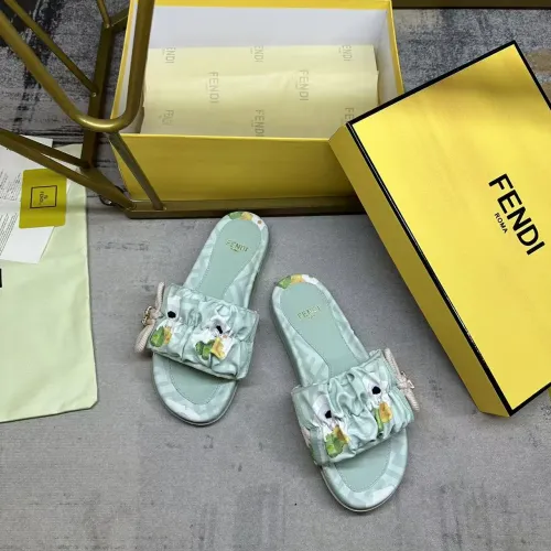 Replica Fendi Slippers For Women #1432948 $82.00 USD for Wholesale