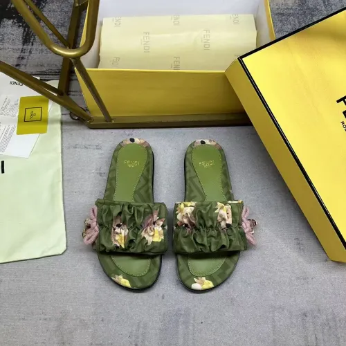 Replica Fendi Slippers For Women #1432952 $82.00 USD for Wholesale