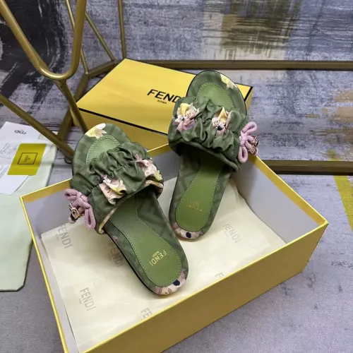Replica Fendi Slippers For Women #1432952 $82.00 USD for Wholesale