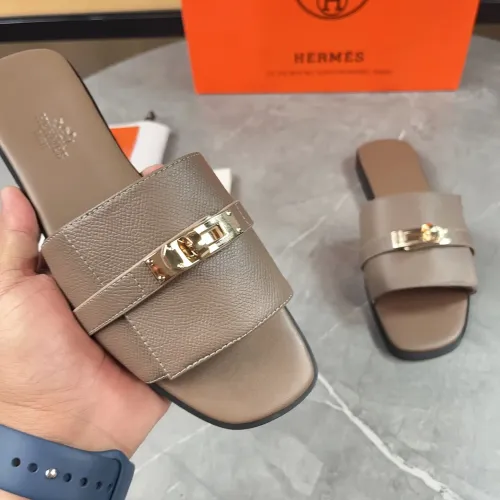 Replica Hermes Slippers For Women #1432974 $88.00 USD for Wholesale