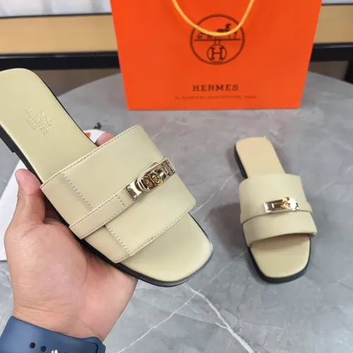Replica Hermes Slippers For Women #1432981 $88.00 USD for Wholesale