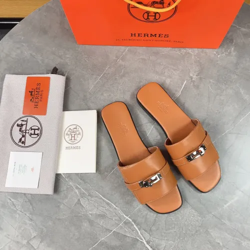 Replica Hermes Slippers For Women #1432982 $88.00 USD for Wholesale