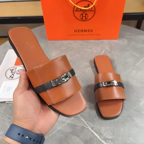 Replica Hermes Slippers For Women #1432988 $88.00 USD for Wholesale
