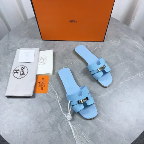 Replica Hermes Slippers For Women #1432990 $85.00 USD for Wholesale
