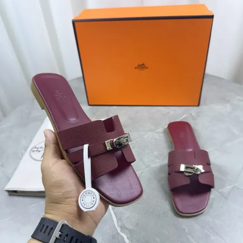 Hermes Slippers For Women #1432991 $85.00 USD, Wholesale Replica Hermes Slippers